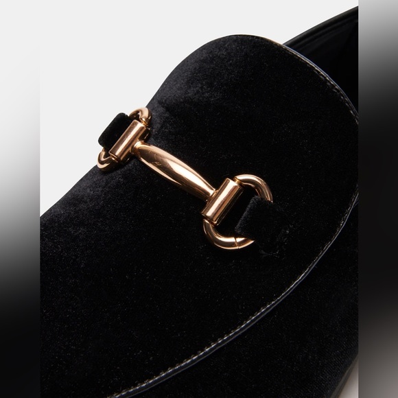 Men’s black velvet loafers - Picture 3 of 9